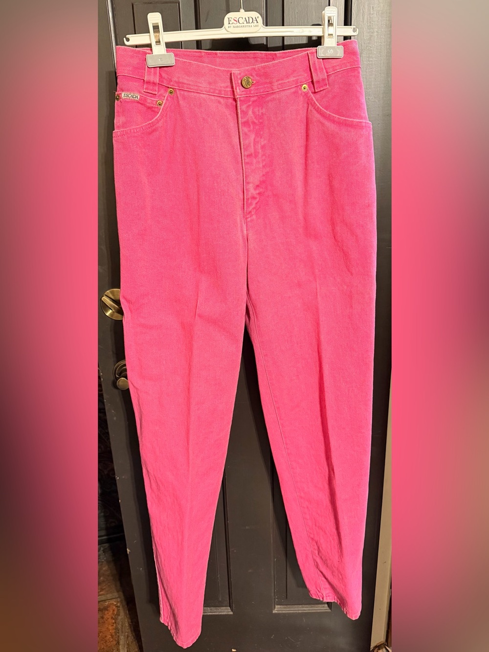 Vintage Escada Hot Pink High Waisted Jeans